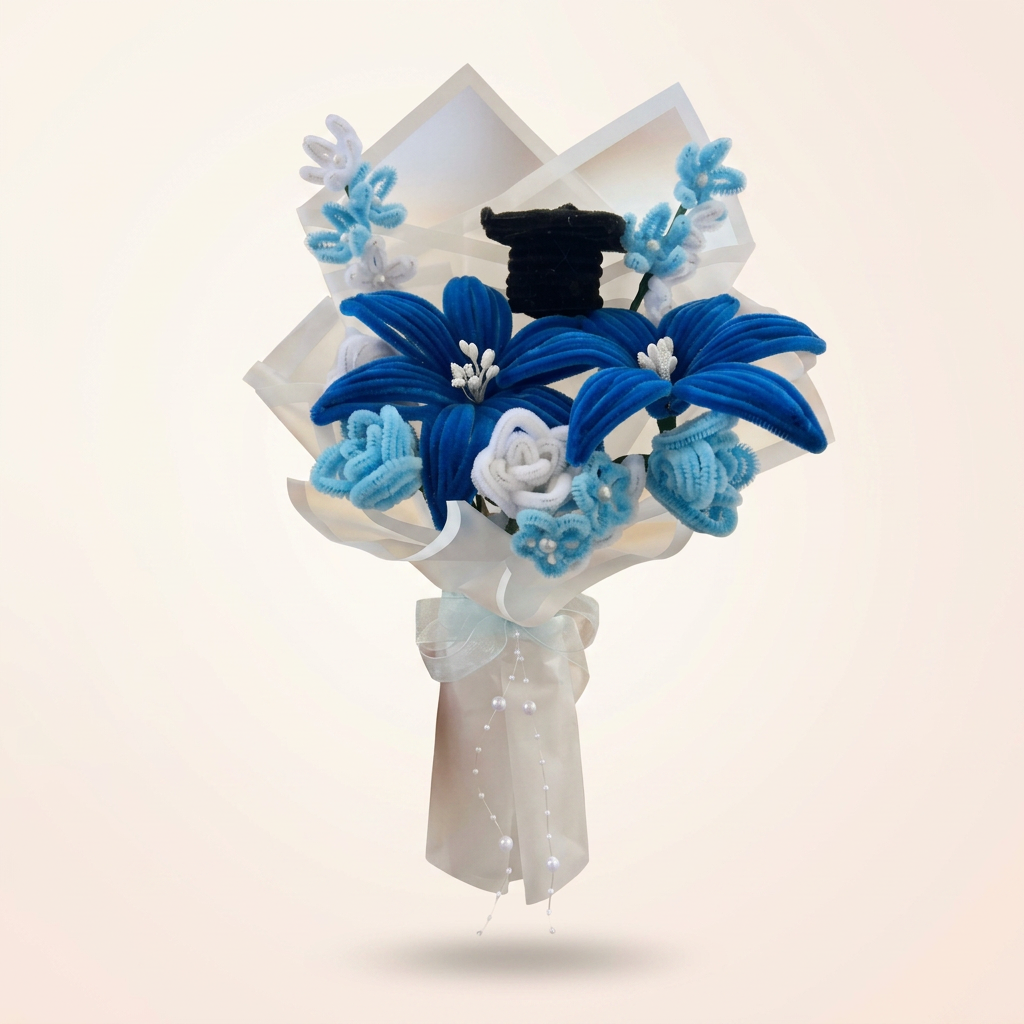 Blue Graduation Bouquet photo