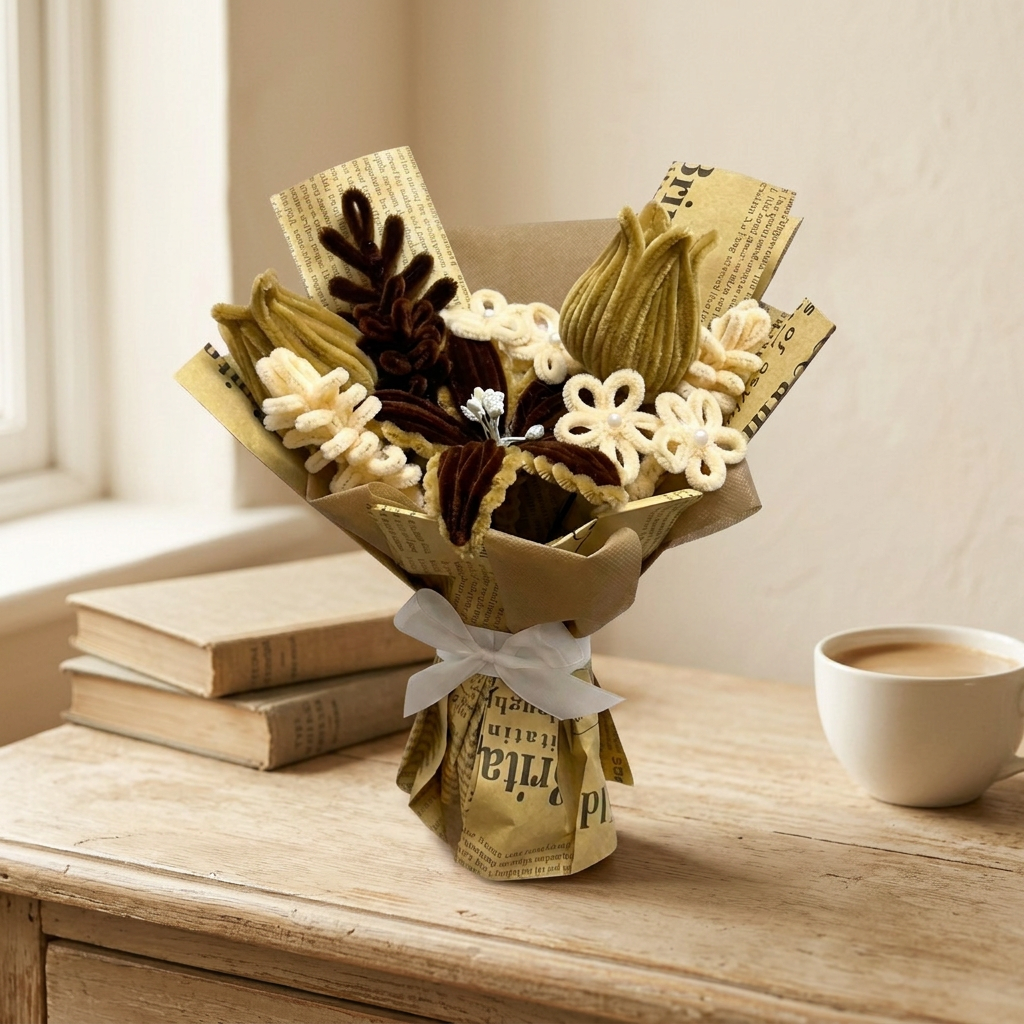 Mocha Lily Bouquet alternate view